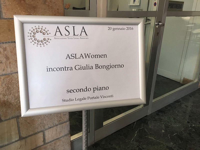 Incontro con l'Avv. Giulia Bongiorno - Eventi ASLAWomen